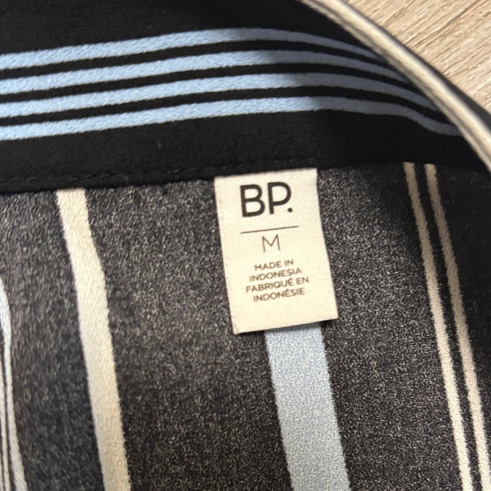 BP Black and Blue Striped Pencil Skirt - Picture 3 of 4